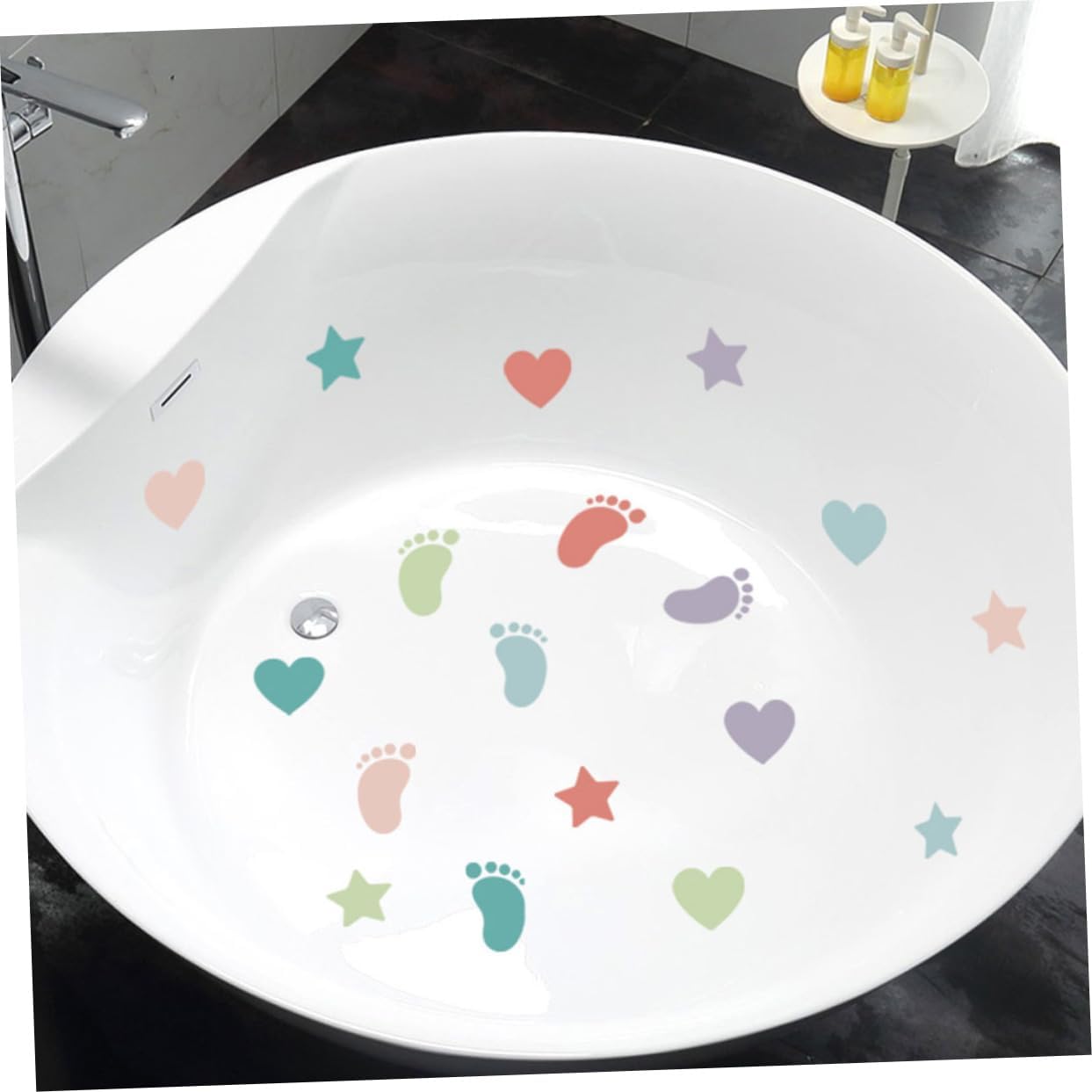 Ciieeo Non-Slip Bath Tub Decals 12 Sheets
