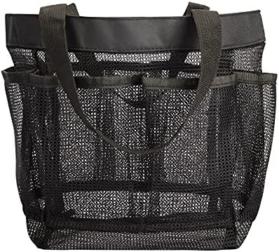 HAOGUAGUA Mesh Shower Caddy with 8 Pockets - Quick Dry Portable Toiletry Bag