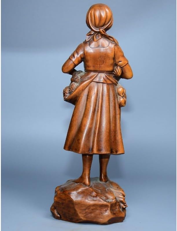 LimpaC Collection Boxwood Meditating Woman Statue