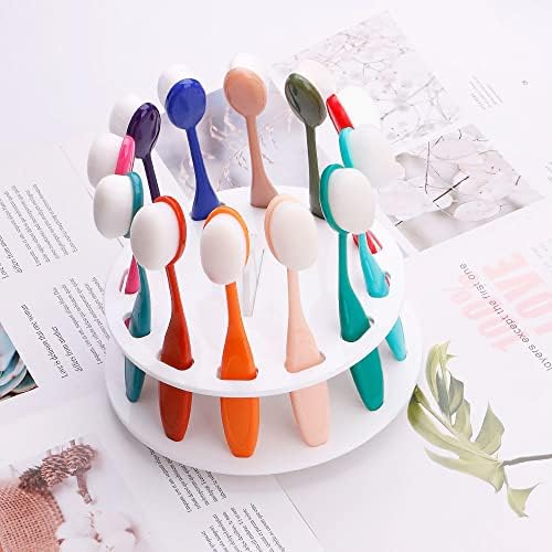 Yoseng 12 Hole Rotating Brush Holder for Ink Blending White