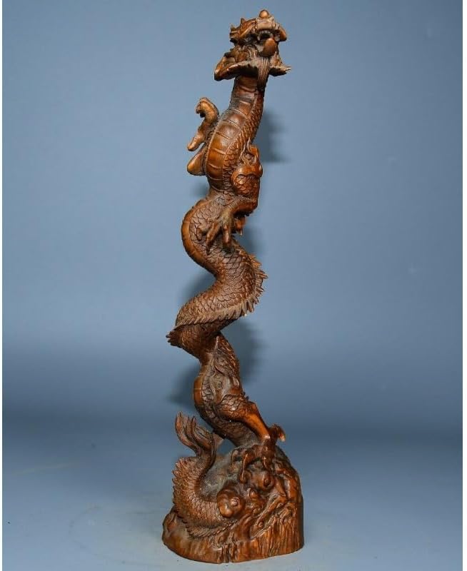 LimpaC Collection Mini Boxwood Dragon Statues
