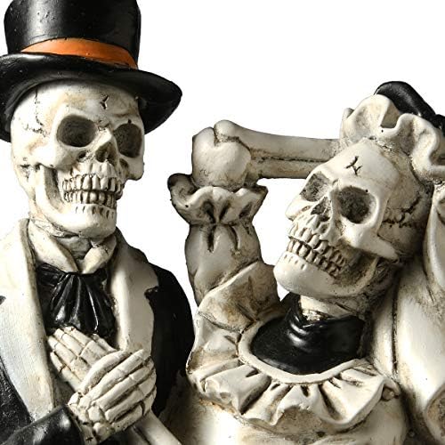 National Tree Company Skeleton Bride and Groom Decoration 11 Inch