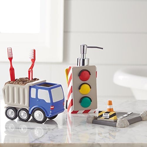Dream FACTORY Trains and Trucks Bathroom Accessories Set