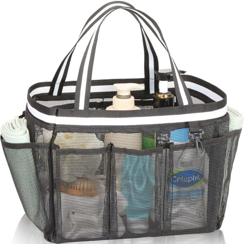 XL Mesh Shower Caddy Portable Bag for Travel and Gym