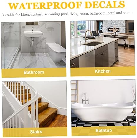 VOSAREA 12Pcs Non Slip Bathtub Stickers with Cute Animal Designs