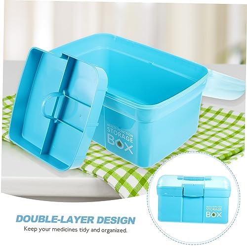 Vaguelly Portable Medicine Cabinet with Handle for Home Travel