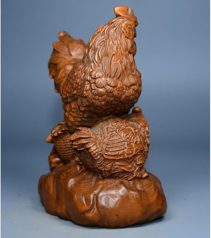 LimpaC Collection Boxwood Lovable Animal Cock Statue