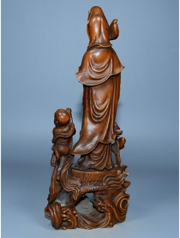 LimpaC Collection Mini Boxwood Kwan-Yin Statue