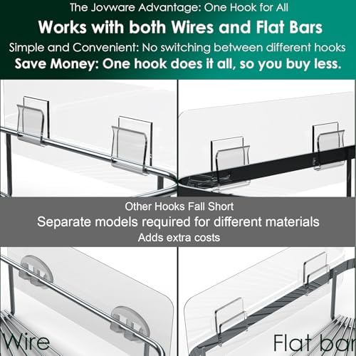 Jovware 14 Pack Shower Caddy Adhesive Replacement 1