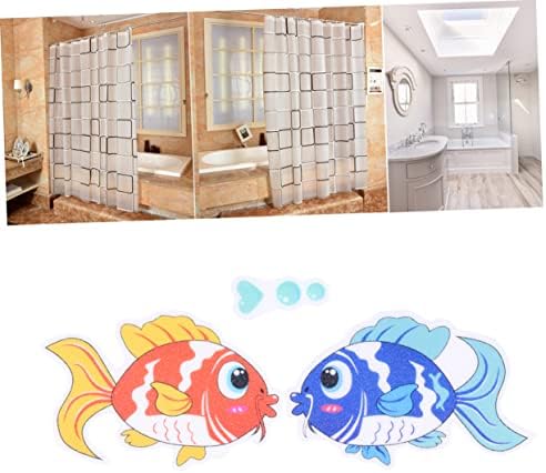Ciieeo 8pc Fish Decals for Bathroom Non-Slip Stickers