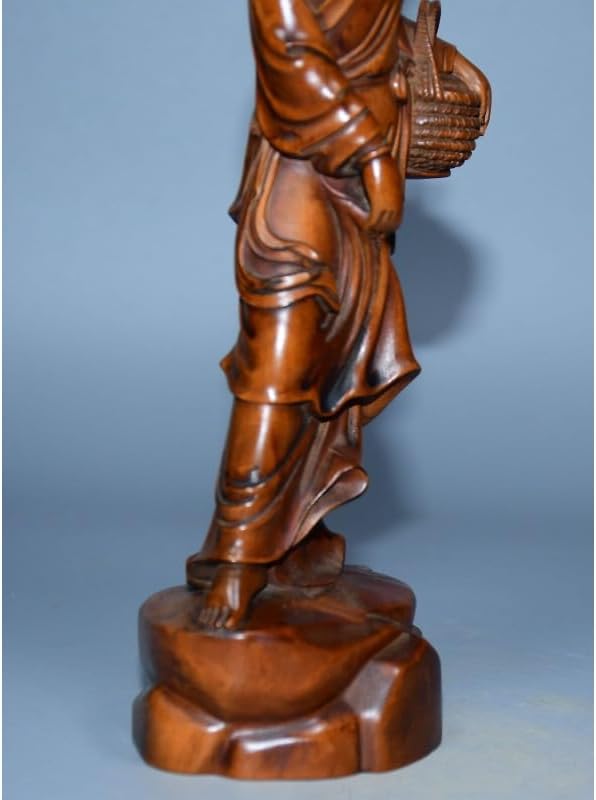 LimpaC Collection Mini Boxwood Meditating Woman Statue