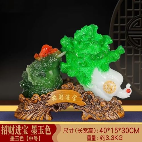 Chinese Feng Shui Resin Wealth Statue - Wealth and Prosperity