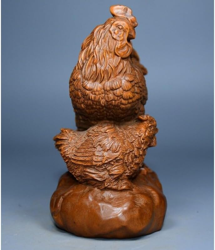LimpaC Collection Boxwood Lovable Animal Cock Statue