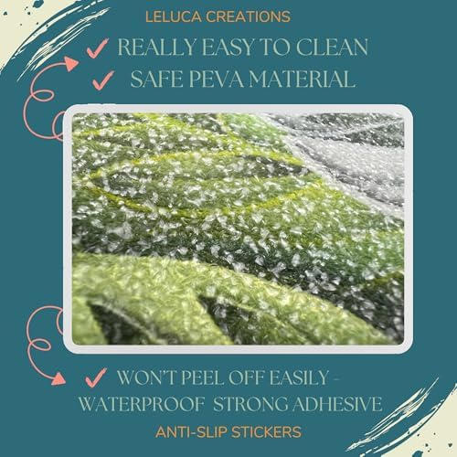 Non-Slip Bathtub Stickers 12PCS Nature Design Safety Appliques