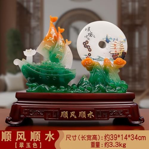 Chinese Feng Shui Resin Wealth Statue - 712