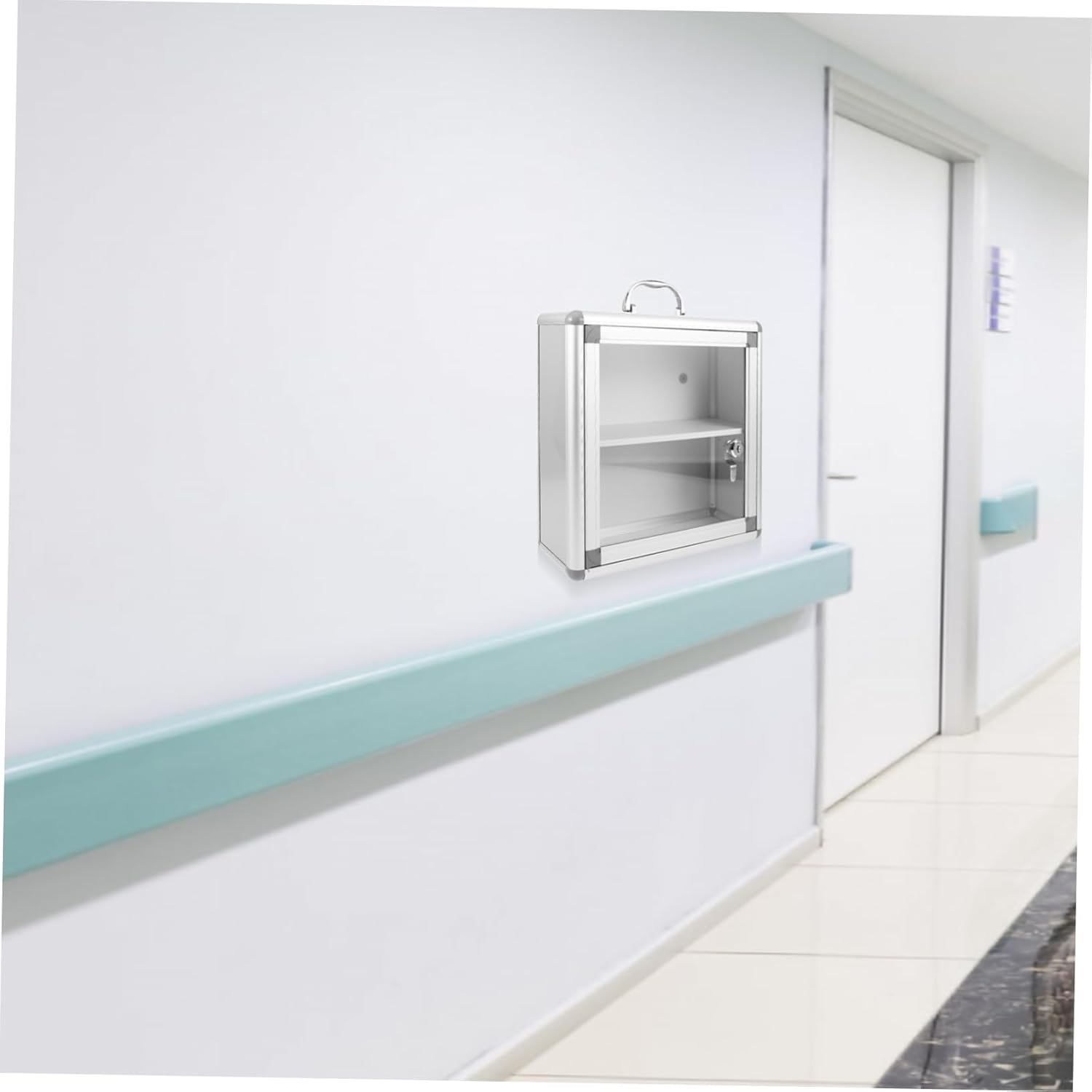Wakauto Wall Mounted Medicine Cabinet with Transparent Door