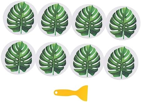 PRETYZOOM Leaf Shape Anti Slip Bath Decals