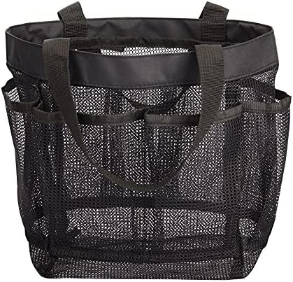 HAOGUAGUA Mesh Shower Caddy with 8 Pockets - Quick Dry Portable Toiletry Bag
