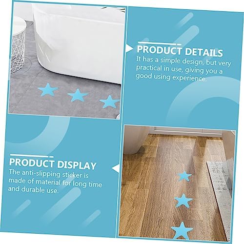 VOSAREA 40Pcs Anti Slip Star Bathtub Stickers for Safety