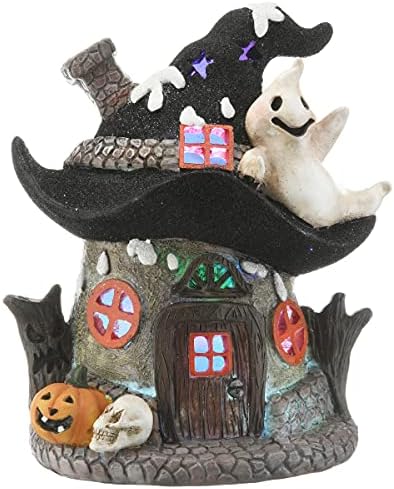 National Tree Company Pre-Lit Haunted Mushroom House with LED Light 7 Inches