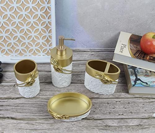 Hymmah Bathroom Accessories Set 4 Pcs Resin