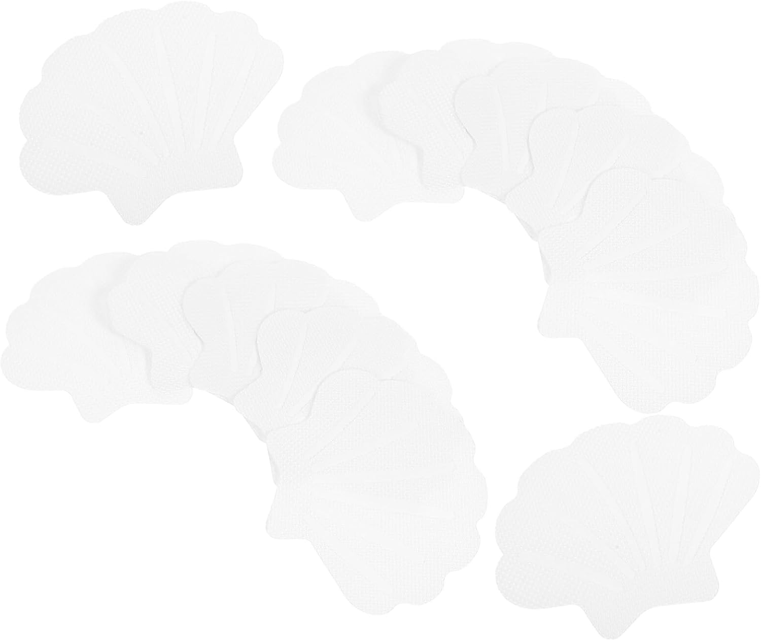 STOBAZA 12pcs Shell Shaped Bathtub Stickers Non-Slip Adhesive Decals