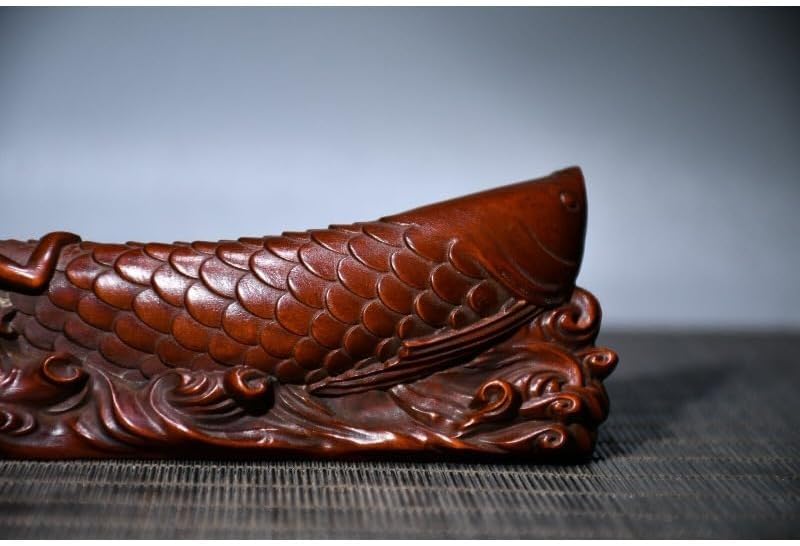 Handcrafted Boxwood Bamboo Meditating Statue