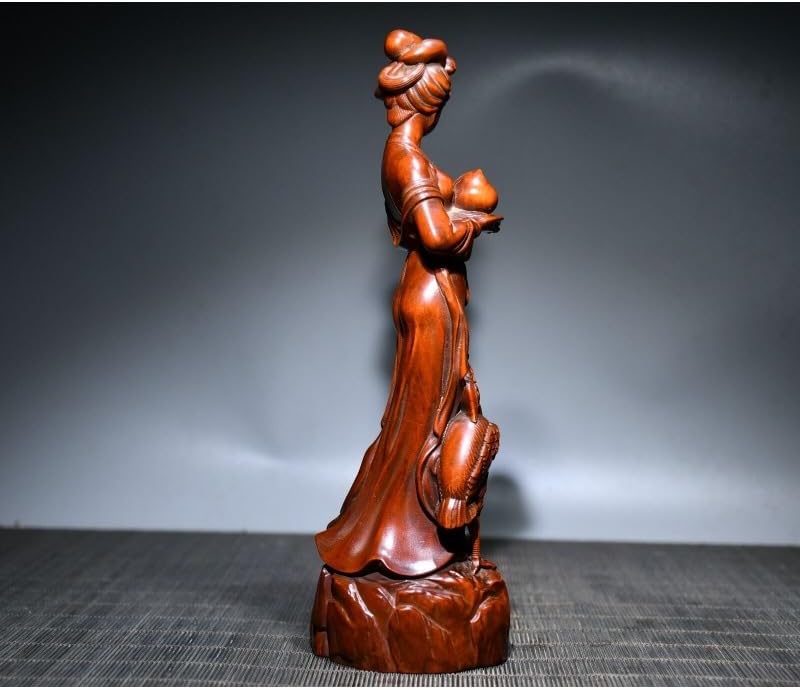 LimpaC Handcrafted Boxwood Ma Gu Longevity Statue