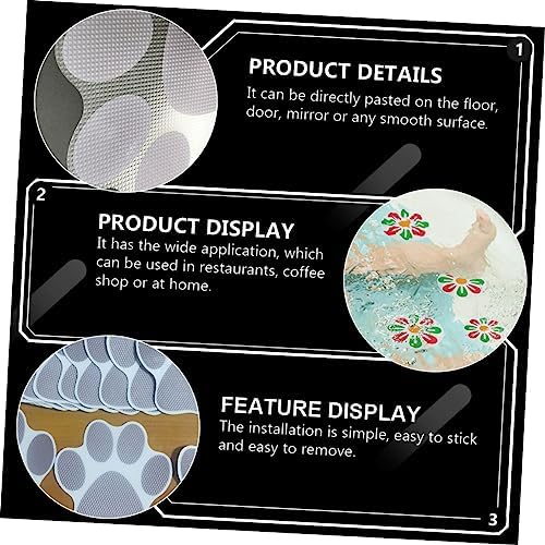 Ciieeo 12pcs Waterproof Cartoon Tile Stickers for Bath and Pool