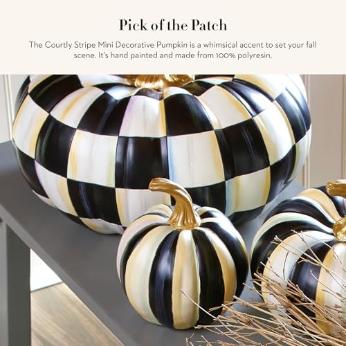 MACKENZIE-CHILDS Mini Pumpkin Resin Decor