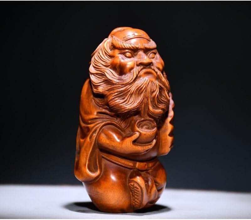 LimpaC Handcrafted Boxwood Zhong Kui Statue