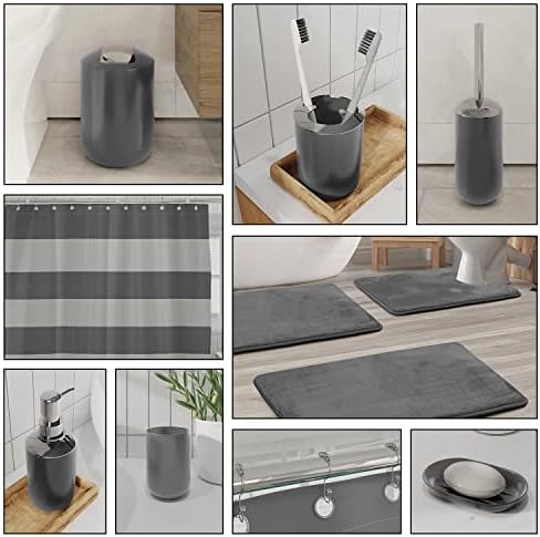 Clara Clark Gray Bathroom Accessory Set 23PC