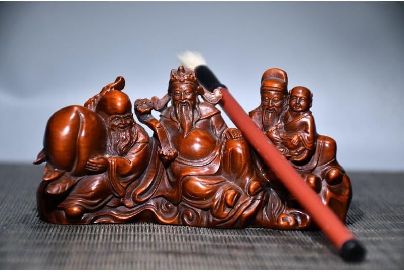 LimpaC Collection Boxwood 3 Durability Gods Pen Holder Statues