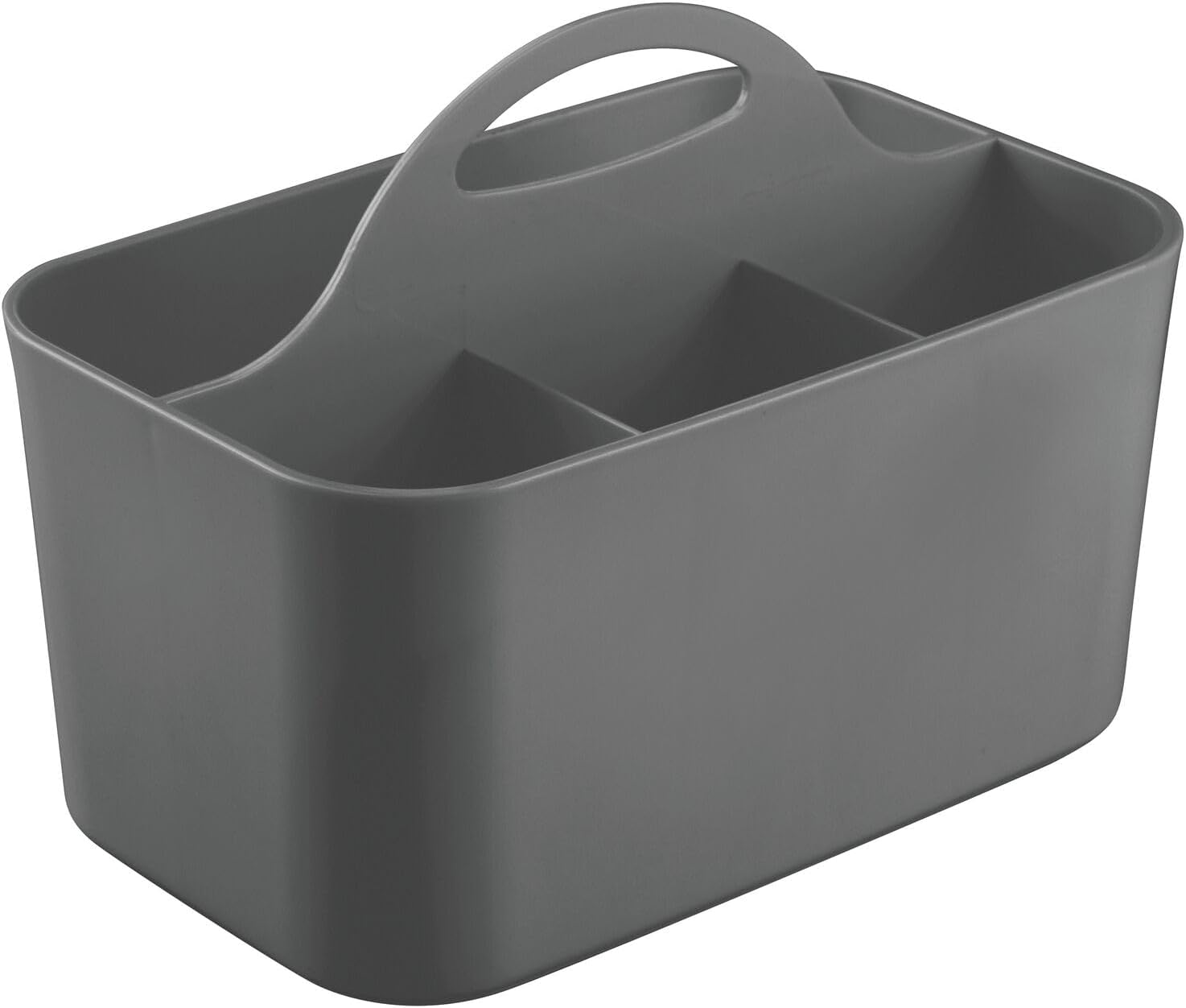 mDesign Dark Gray Shower Caddy with Handle