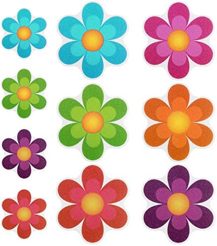 TOPBATHY Flower Decals 10pcs Daisy Bath Stickers
