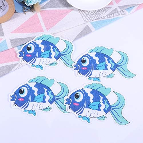 8pcs Stickers Anti-Slip Cartoon Fish Bat Decals