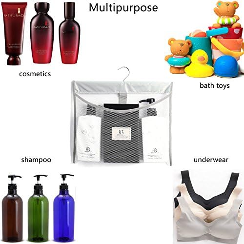 ALYER Hanging Mesh Shower Caddy for Shampoo Conditioner Bath Toys Toiletries