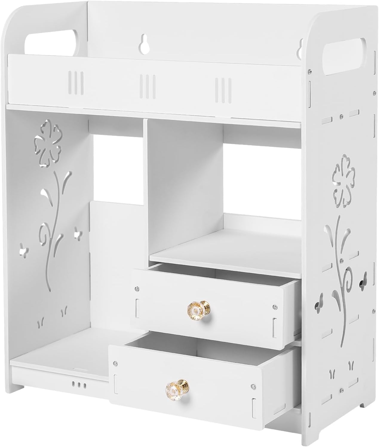 ILWorkTLs Bathroom Wall Cabinet with Drawer White