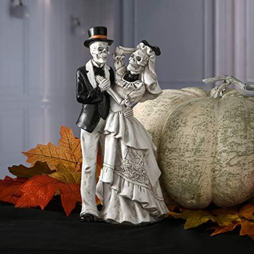 National Tree Company Skeleton Bride and Groom Decoration 11 Inch