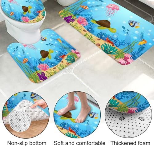 Lnond 4 Pcs Kids Bathroom Accessory Set