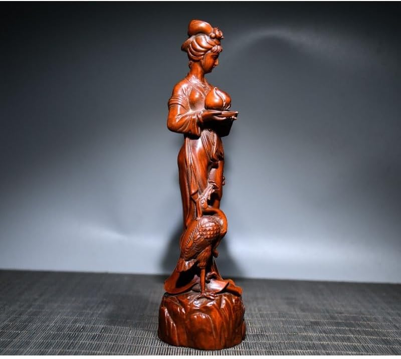 LimpaC Handcrafted Boxwood Ma Gu Longevity Statue