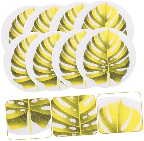 1 Set Leaf Bathtub Stickers Non-Slip Decals for Safety and Fun
