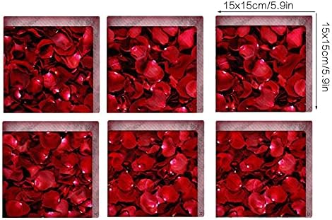 ChezMax Non-Slip Bath Stickers Petal Pattern 6 Pcs