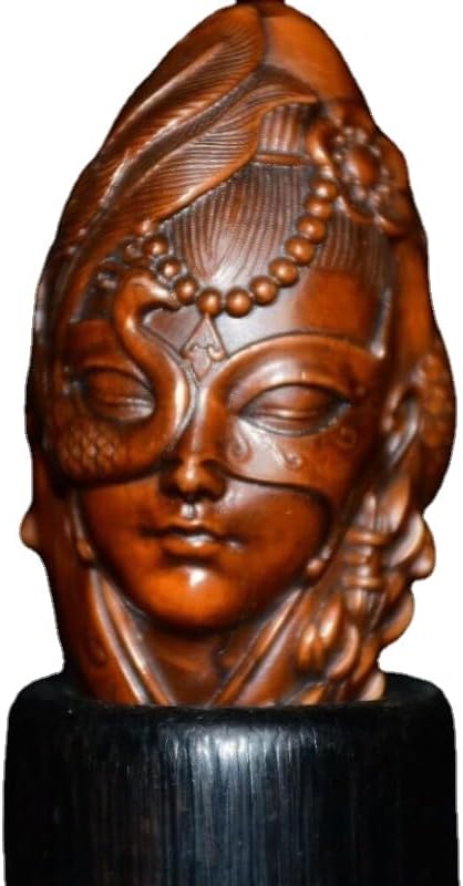 LimpaC Boxwood Lou Lan Woman Statues Handmade Figurine Decor