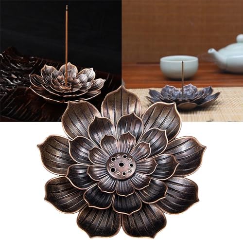 Nudsfuii Metal Incense Holder Statue for Home Decor