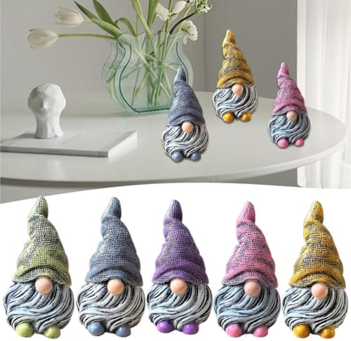 Nudsfuii Resin Gnome Statue Home Decor Figurine
