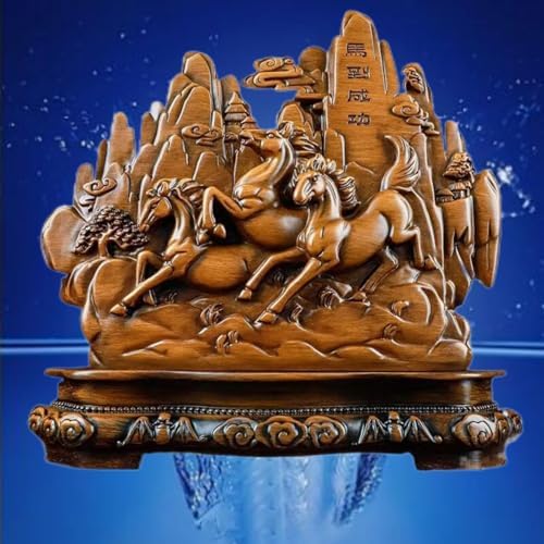 Chinese Feng Shui Resin Wealth Prosperity Statue for Home and Office
