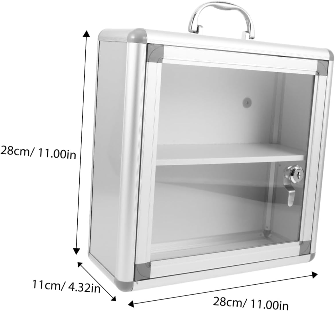 Amosfun Wall Medicine Cabinet Organizer with Multiple Compartments 1
