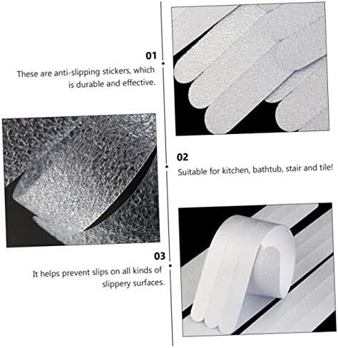 BRIGHTFUFU 42pcs Bathroom Non-Slip Stickers Anti-Fall Decals