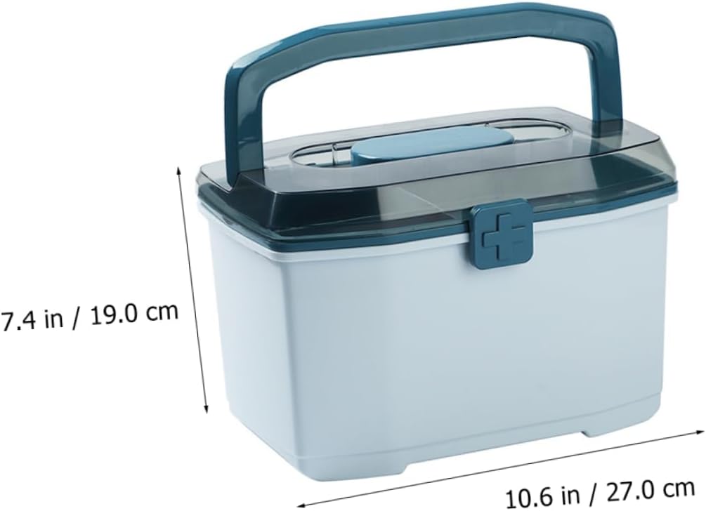 Lightweight Lockable Medicine Storage Cabinet with Handle